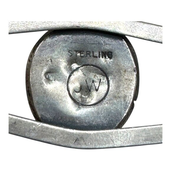 Vtg Sterling Silver Navajo Jack Whittaker Turquoise Cuff Bracelet 6.5" Signed JW - Picture 4 of 6